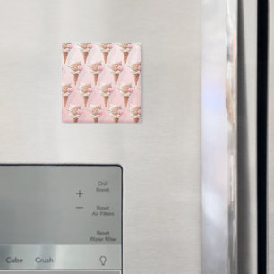Summer Rose Ice Creme Magnet