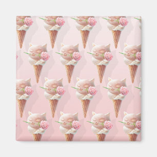 Summer Rose Ice Creme Magnet