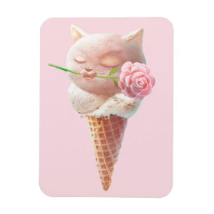 Summer Rose Ice Creme Magnet