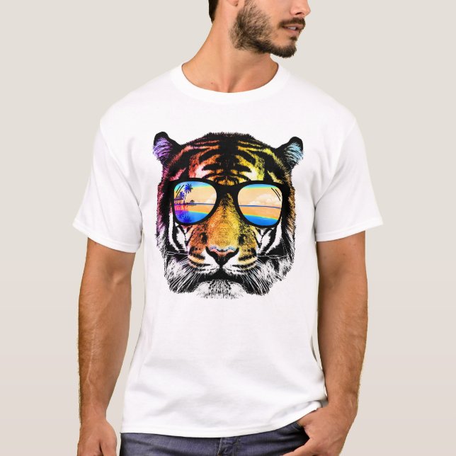 Summer safari tiger T-Shirt (Vorderseite)
