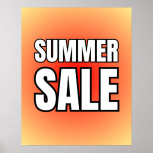 Summer Sale Sign / Sale Poster für den Einzelhande
