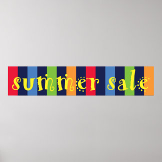 Summer Sale Window Sign Poster