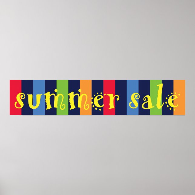 Summer Sale Window Sign Poster (Vorne)