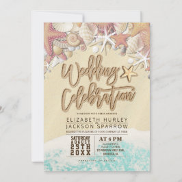 Summer Sandy Beach Hochzeit Brautparty Starfish Dankeskarte