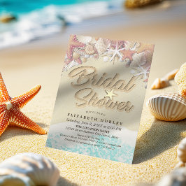 Summer Sandy Beach Hochzeit Brautparty Starfish Einladung