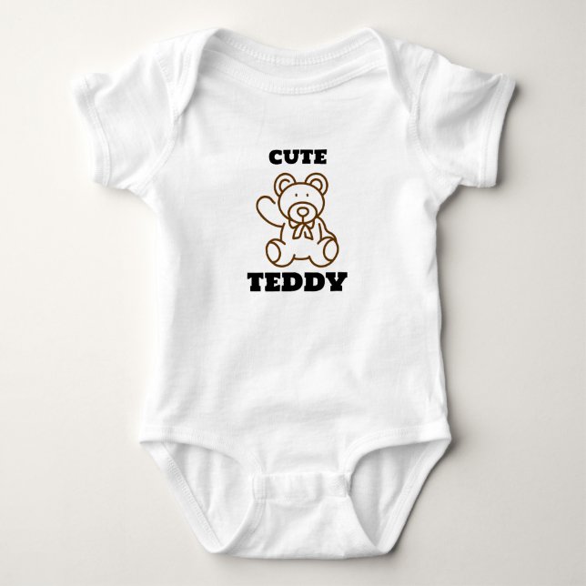 Summer Säuglings Niedlich Bären Teddy Baby Strampler (Vorderseite)