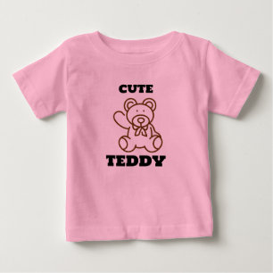 Summer Säuglings Niedlich Bären Teddy Baby T-shirt