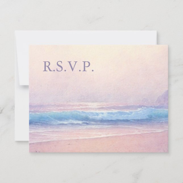 Summer Sea Beach Hochzeitserlebnis - UAWG RSVP Karte (Vorderseite)
