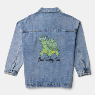 Summer Sea Turtle Floral Boho Blume Jeansjacke