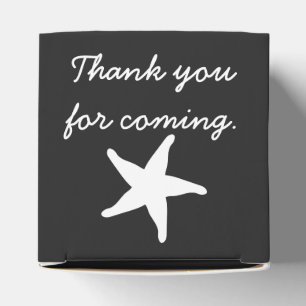 Summer Seashells in Black Gevor Box Geschenkschachtel