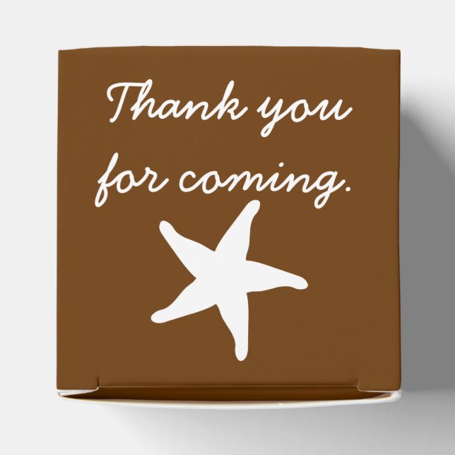 Summer Seashells in Chocolate Gevor Box Geschenkschachtel (Oben)