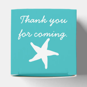 Summer Seashells in Turquoise Gefälligkeitsbox Geschenkschachtel
