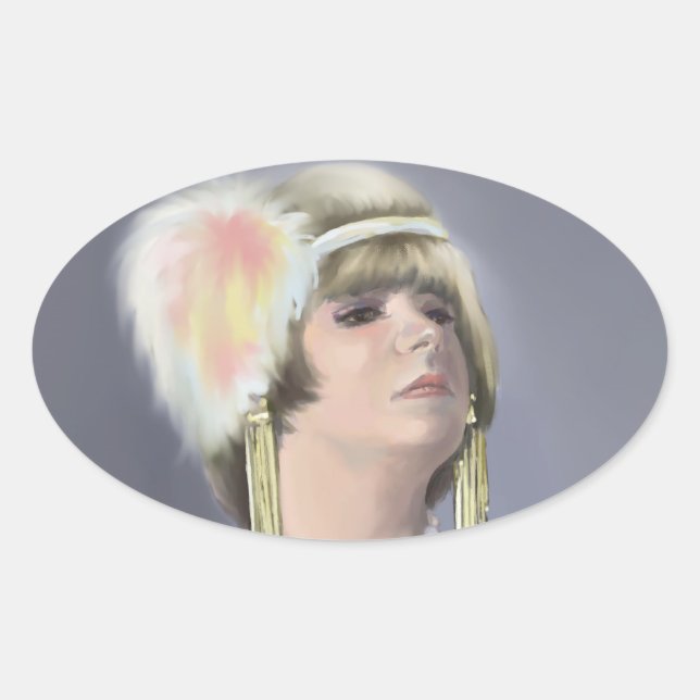 Summer Siren Oval Sticker (Vorderseite)