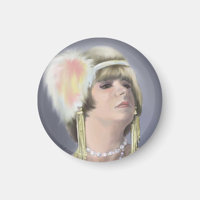 Summer Siren Portrait Magnet (Vorne)