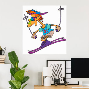 Summer Skier Poster