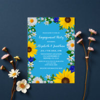 Summer Sky Blue Flora Engagement Party