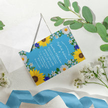 Summer Sky Blue Floral Wedding