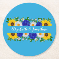 Summer Sky Blue Floral Wedding