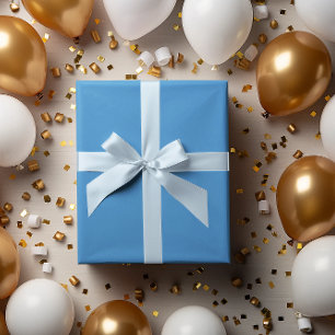 Summer Sky Blue Wrapping Paper Roll Geschenkpapier