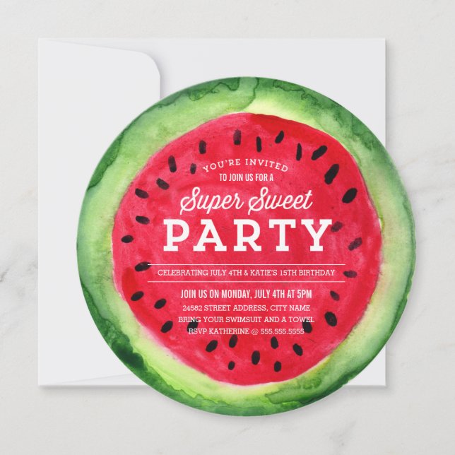 Summer Slice Einladung (Vorderseite)