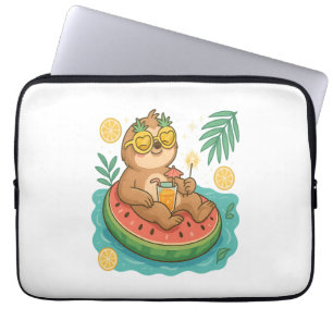 Summer Sloth Pool Floating Laptopschutzhülle