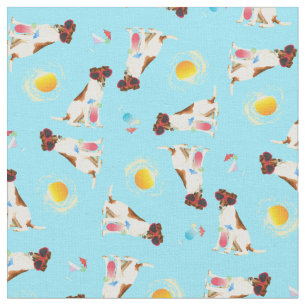 Summer Smooth Fox Terrier Stoff