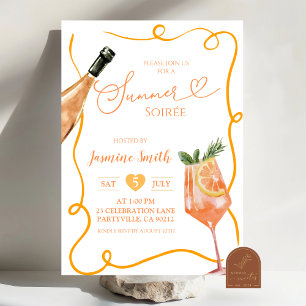 Summer Soiree Cocktail Party Einladung