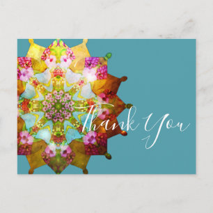 Summer Sol Mandala Vielen Dank Postkarte