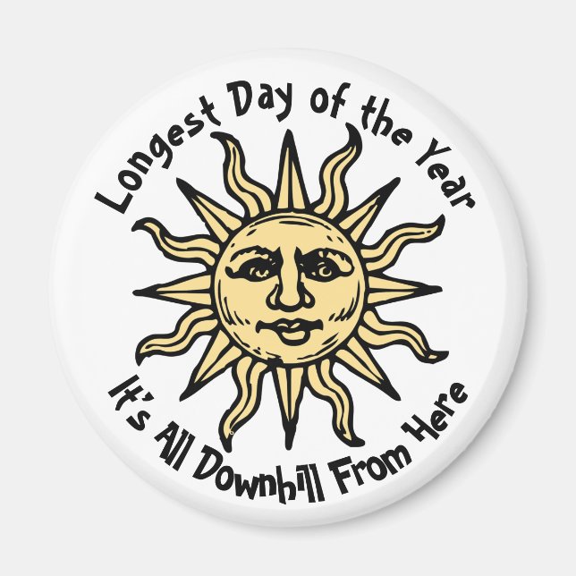 Summer Solstice Gedicht Magnet (Vorne)