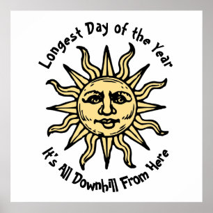 Summer Solstice Gedicht Poster