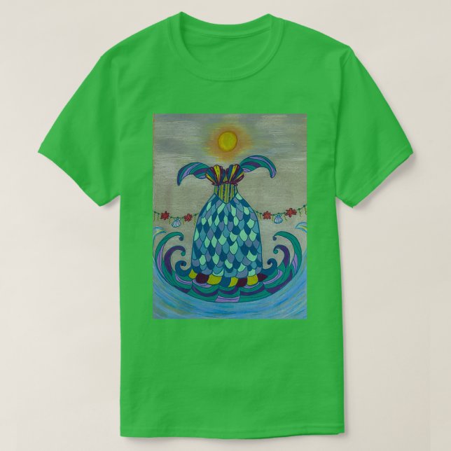 Summer Solstice Mermaid Dress T-Shirt (Design vorne)