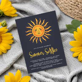 Summer Solstice Party Sun Einladung