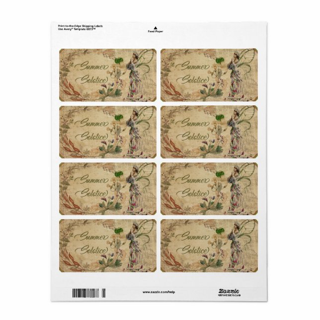 Summer Solstice Sabbat Labels (Vorne)