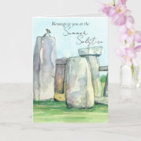 Summer Solstice Stonehenge England Rocks Blackbird