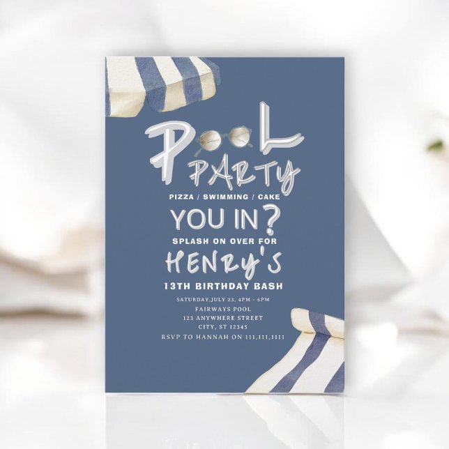 Summer Splash Pool Party Invite Einladung (Von Creator hochgeladen)