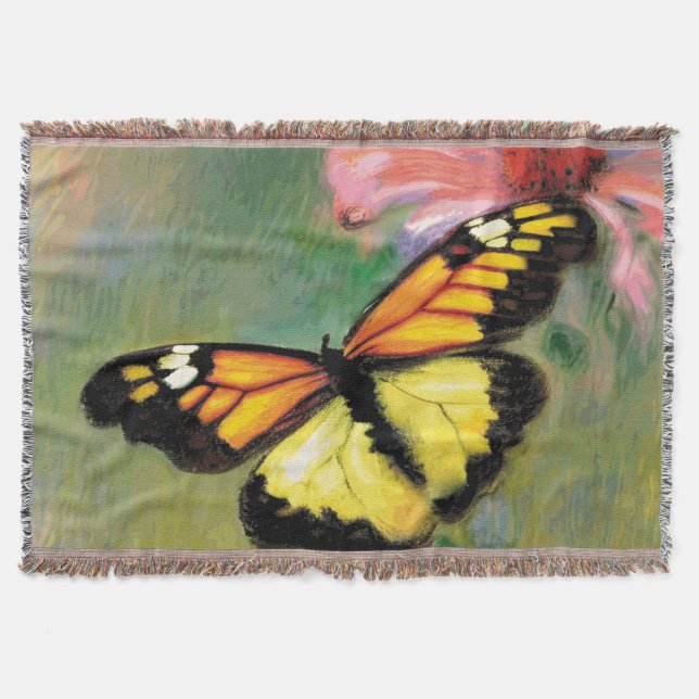 Summer Spring Butterfly - Blanket Decke (Vorderseite)