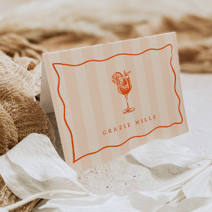 Summer Spritz "Grazie Mille" Italienisch Dankeskarte