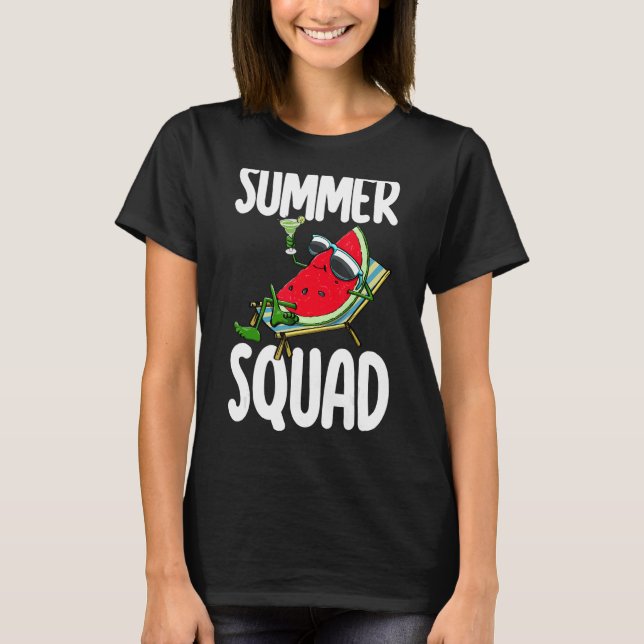 Summer Squad Watermelon Liebe Melon Frucht 3 T-Shirt (Vorderseite)