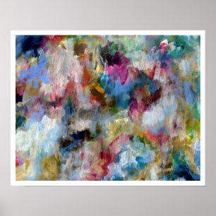 Summer Storm Fine Art Abstrakte Malerei Poster