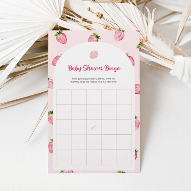 Summer Strawberry Baby Bingo Baby Showspiel (Von Creator hochgeladen)
