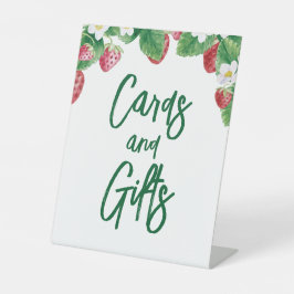 Summer Strawberry Baby Duschkarten Geschenke Sockelschild