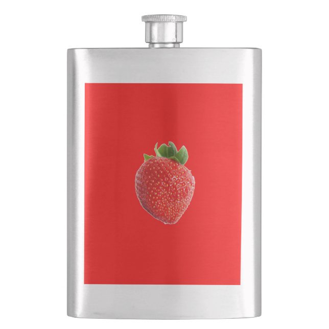Summer Strawberry Flachmann (Vorderseite)