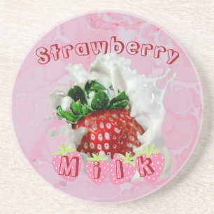 Summer Strawberry Frucht Niedlich Japanisch Kawaii Getränkeuntersetzer