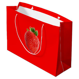 Summer Strawberry Große Geschenktüte