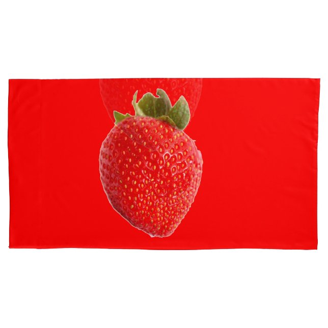 Summer Strawberry Kissenbezug (Vorderseite-Links)