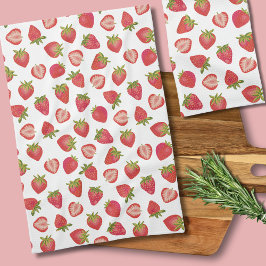 Summer Strawberry Pattern Geschirrtuch