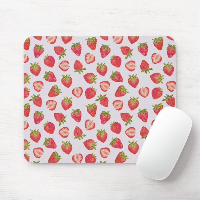 Summer Strawberry Pattern Mousepad (Mit Mouse)