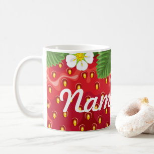 Summer Strawberry Personalisiert Coffee Tasse, Cup Kaffeetasse