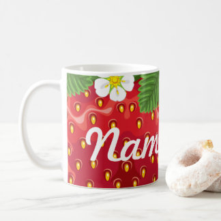 Summer Strawberry Personalisiert Coffee Tasse, Cup Kaffeetasse