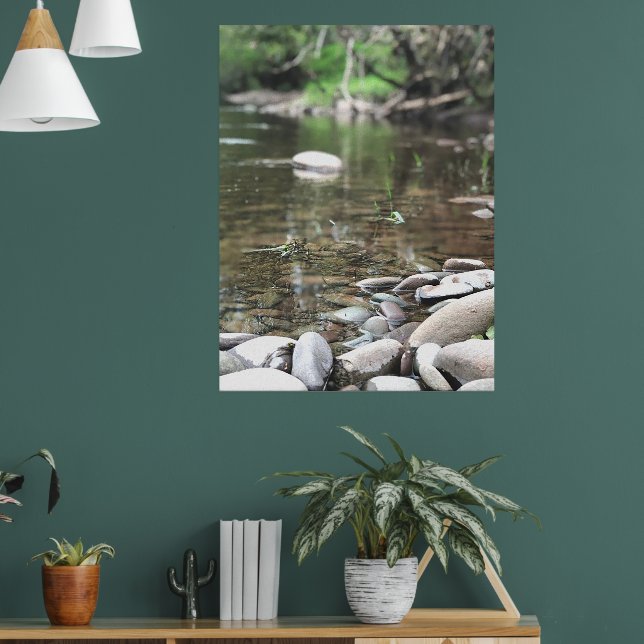 Summer Stream Foto Ruhe Friedliche Szene Poster (Wohnzimmer 1)